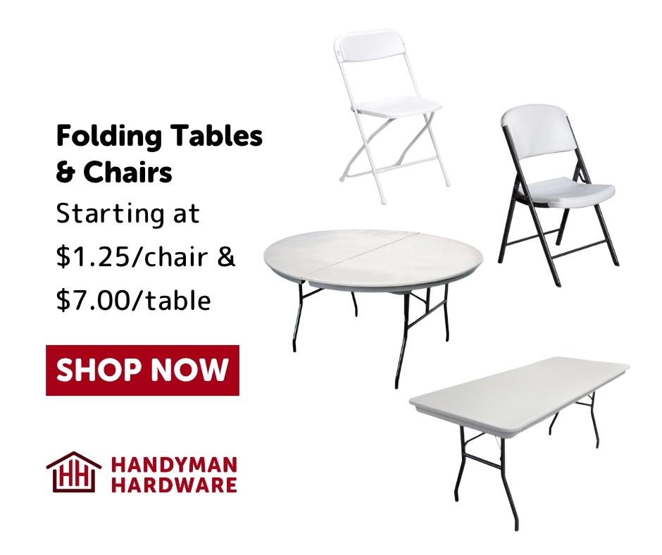 Folding Tables and Chairs